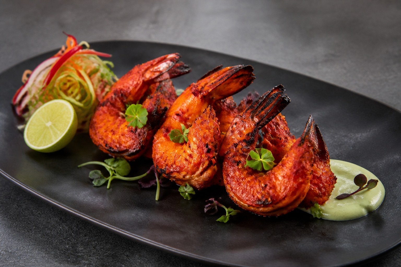 Tandoori prawns