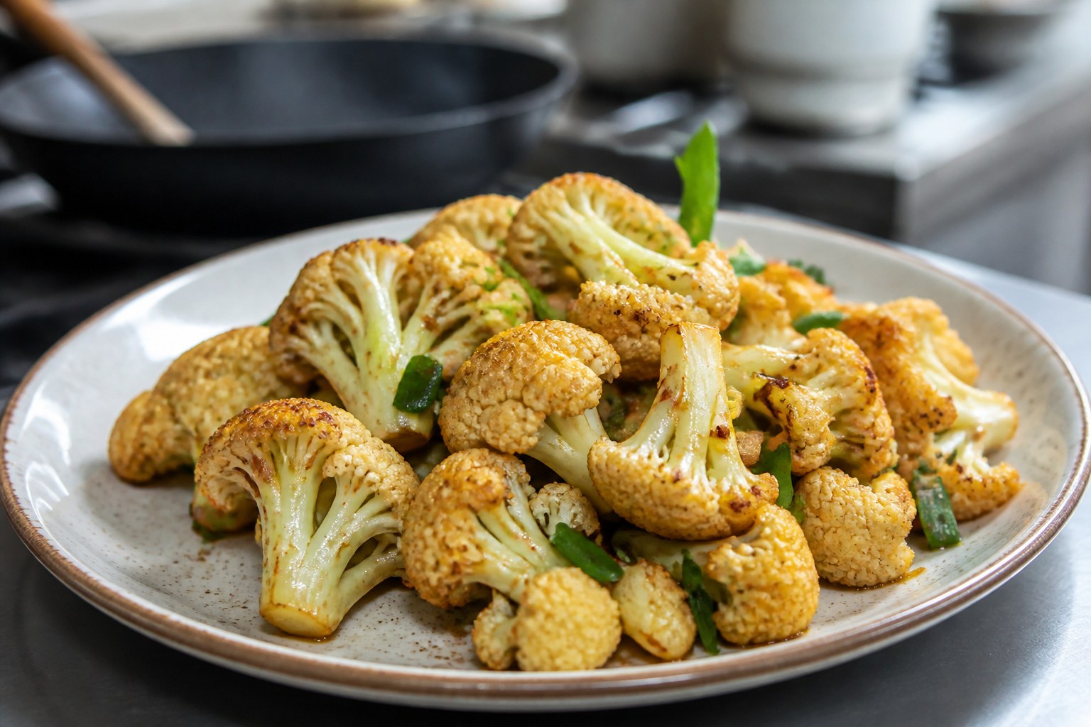 Stir fry cauliflower