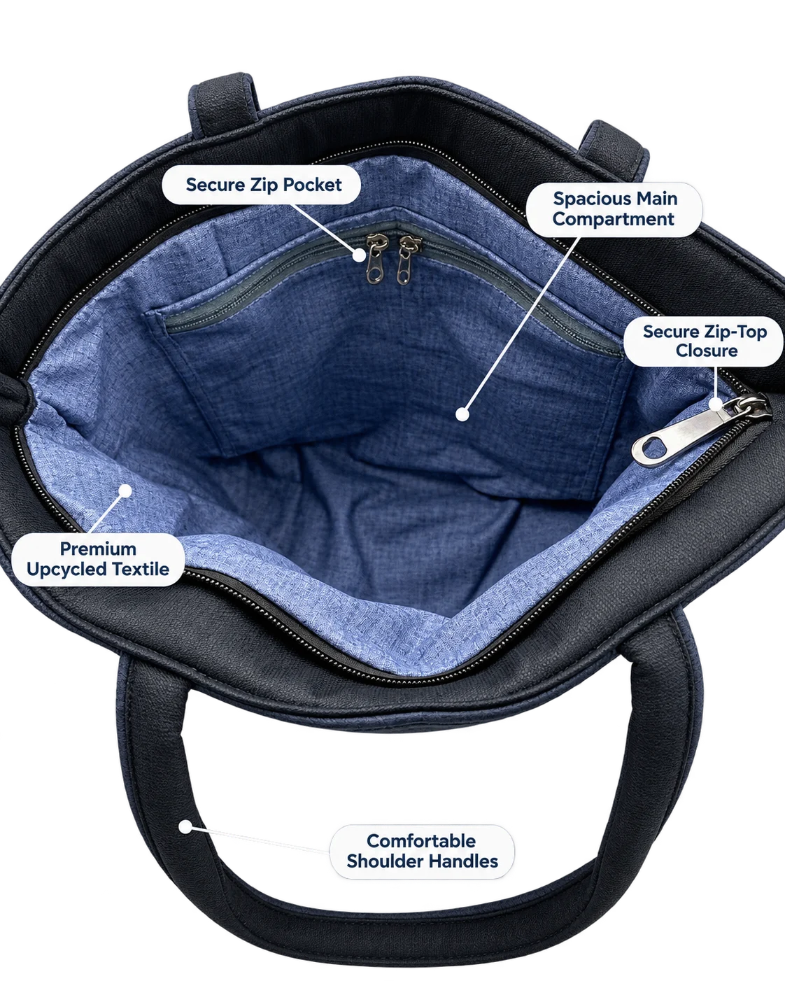 Nishigandha Tote — Inside view