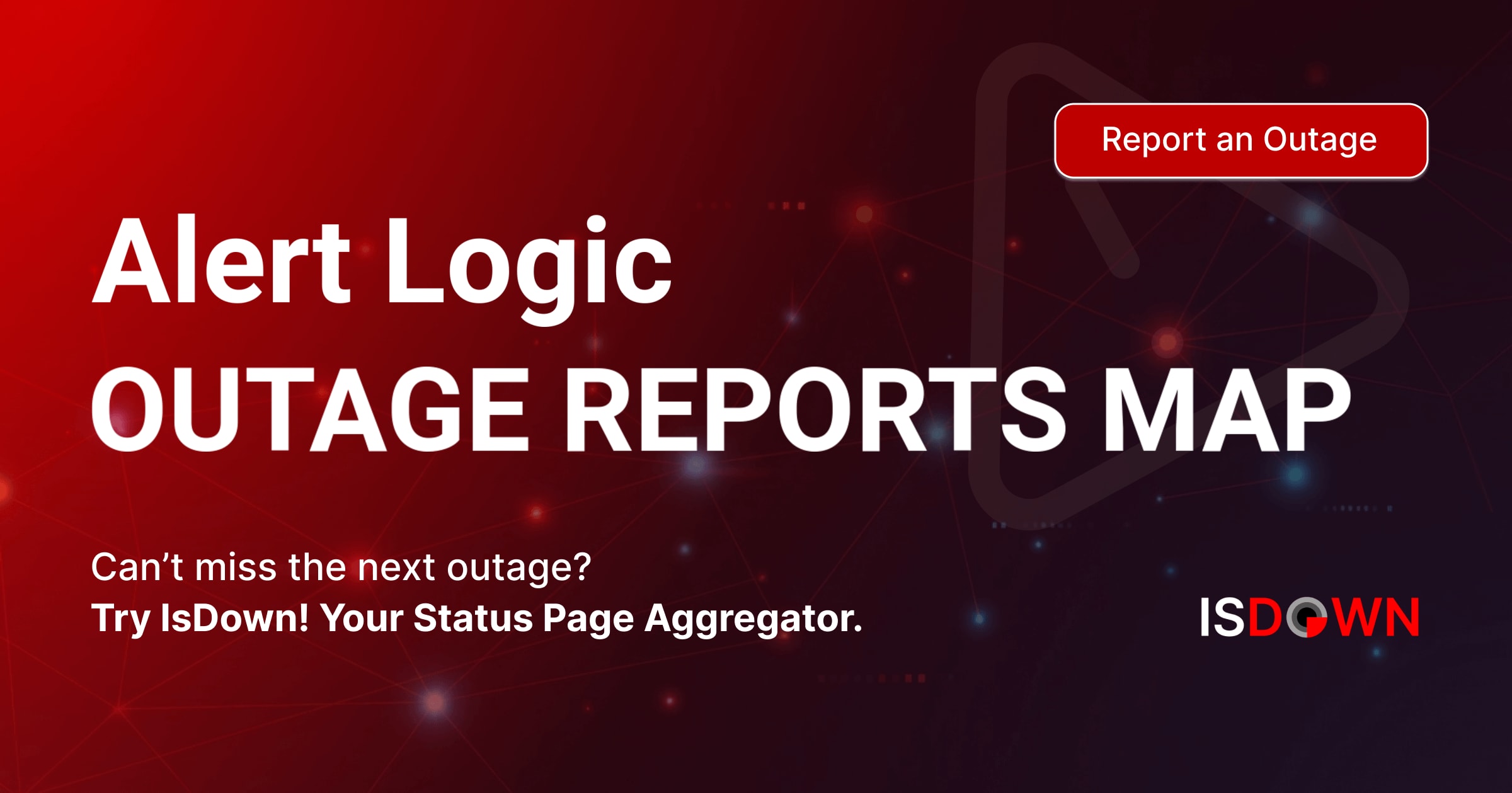 Alert Logic Outage Reports Map | IsDown