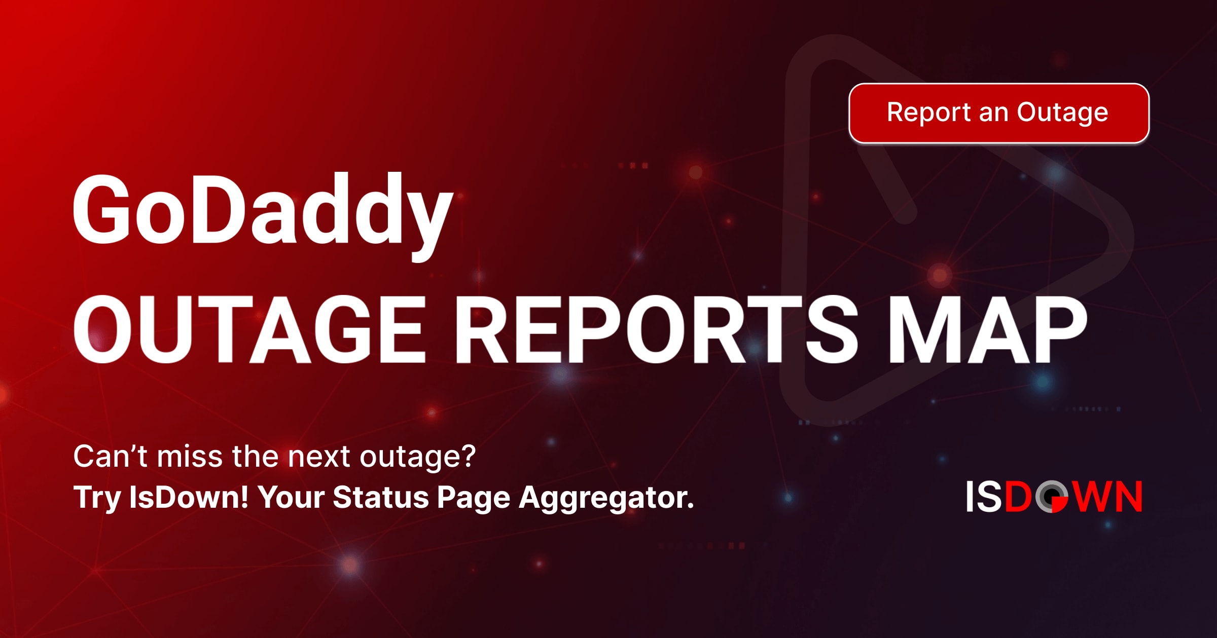 GoDaddy Outage Reports Map | IsDown