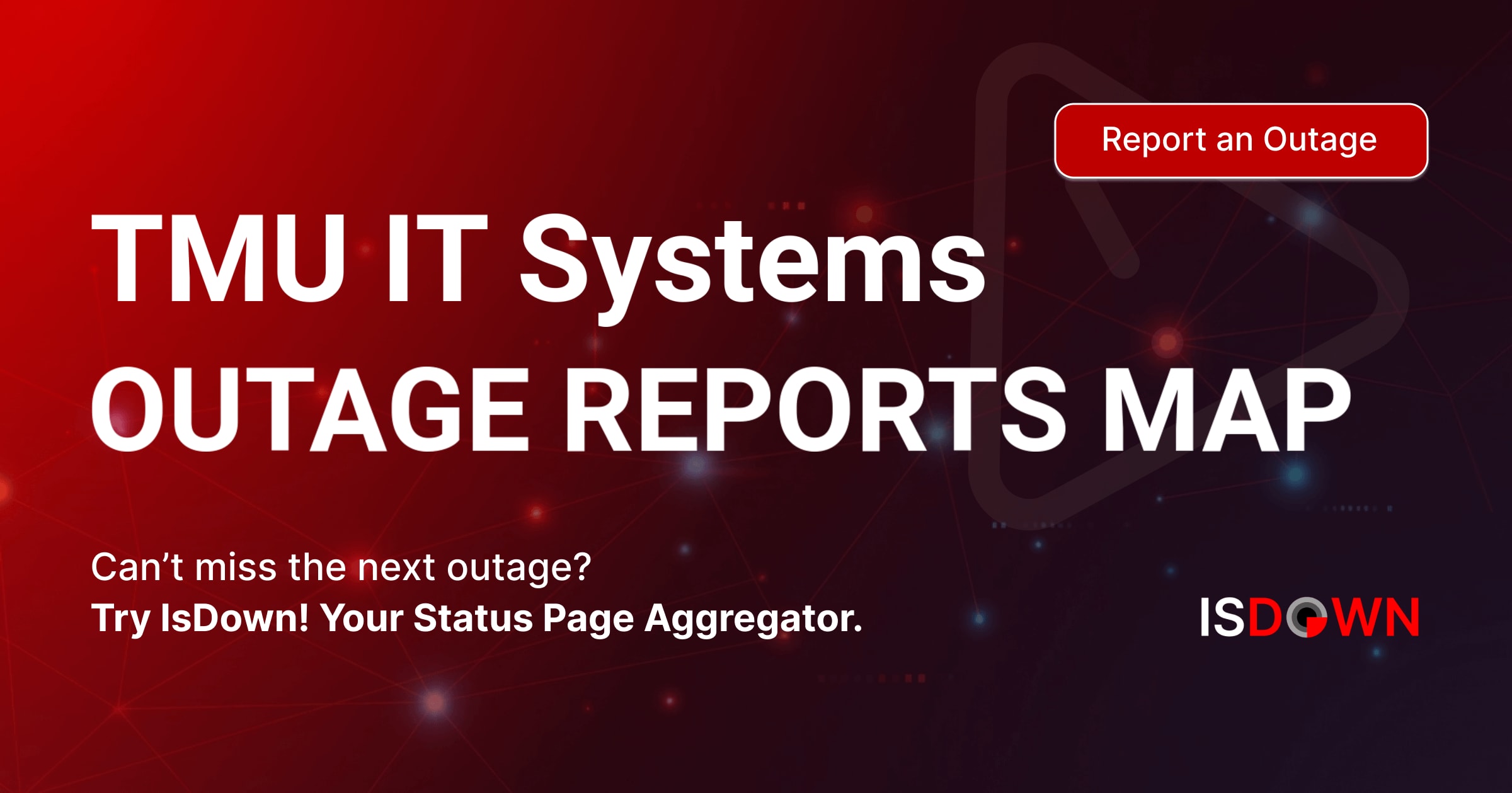 Tmu Rac Map TMU IT Systems Outage Reports Map | IsDown