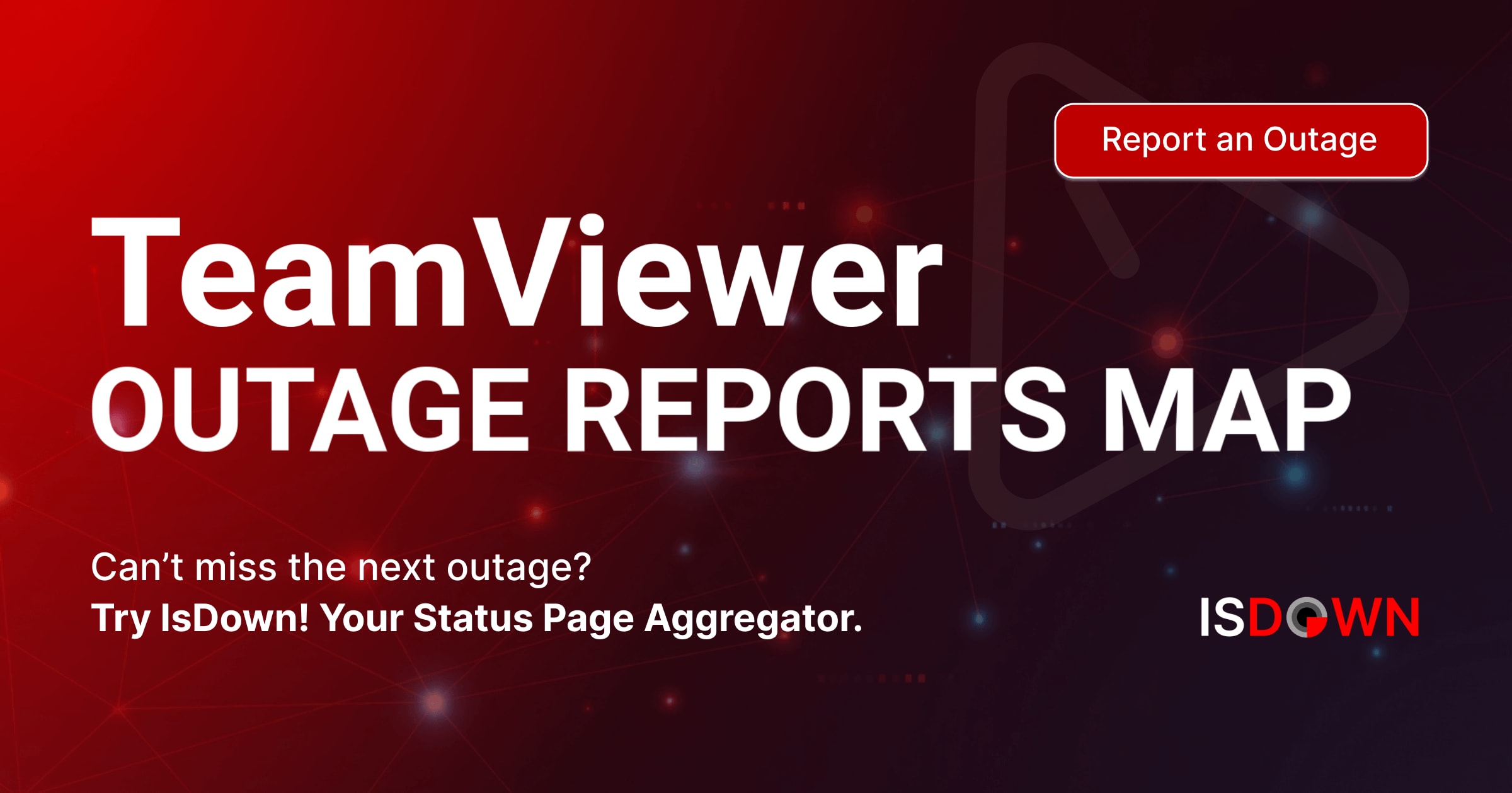 TeamViewer Outage Reports Map | IsDown