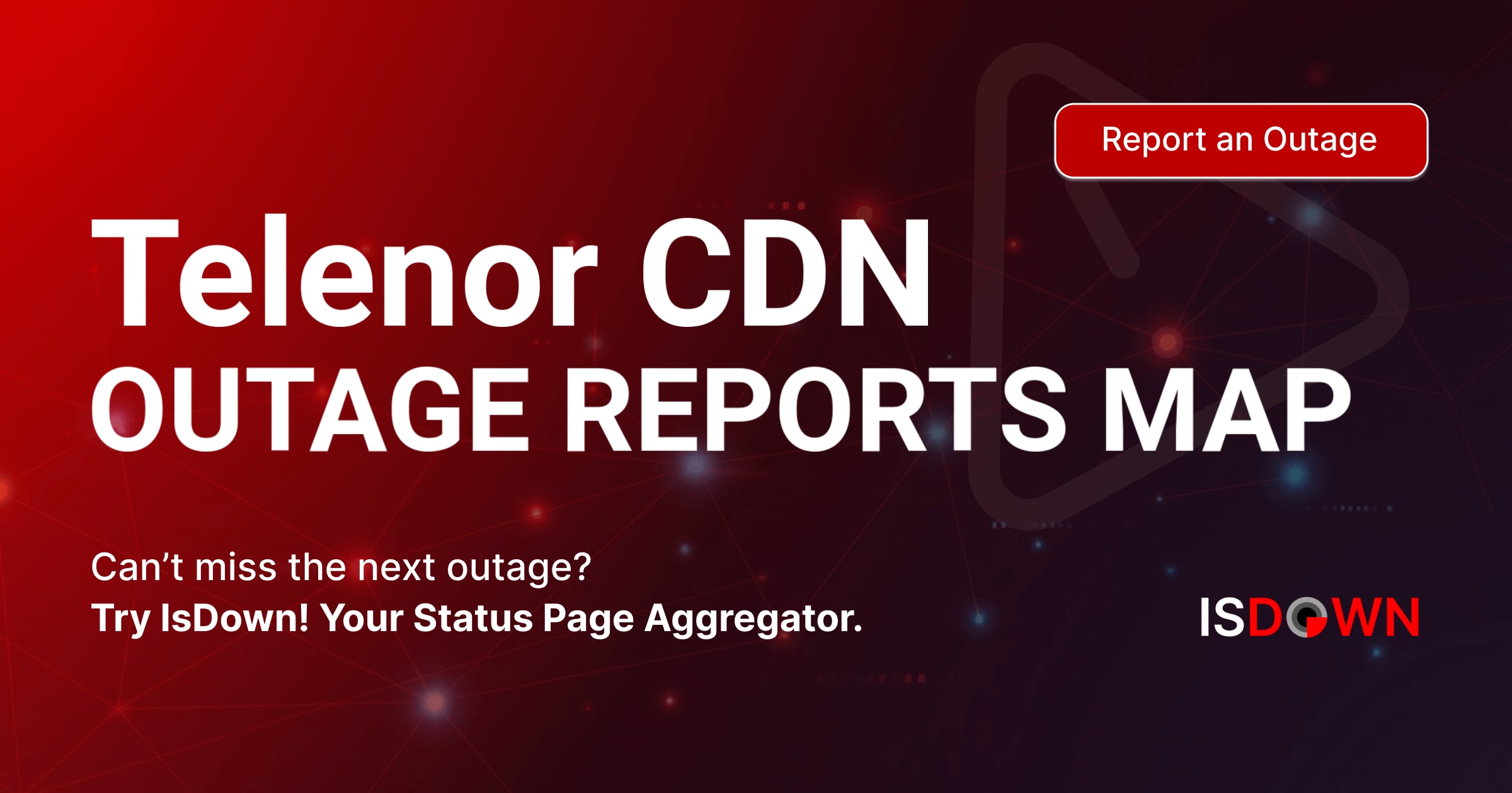 Telenor CDN Outage Reports Map | IsDown