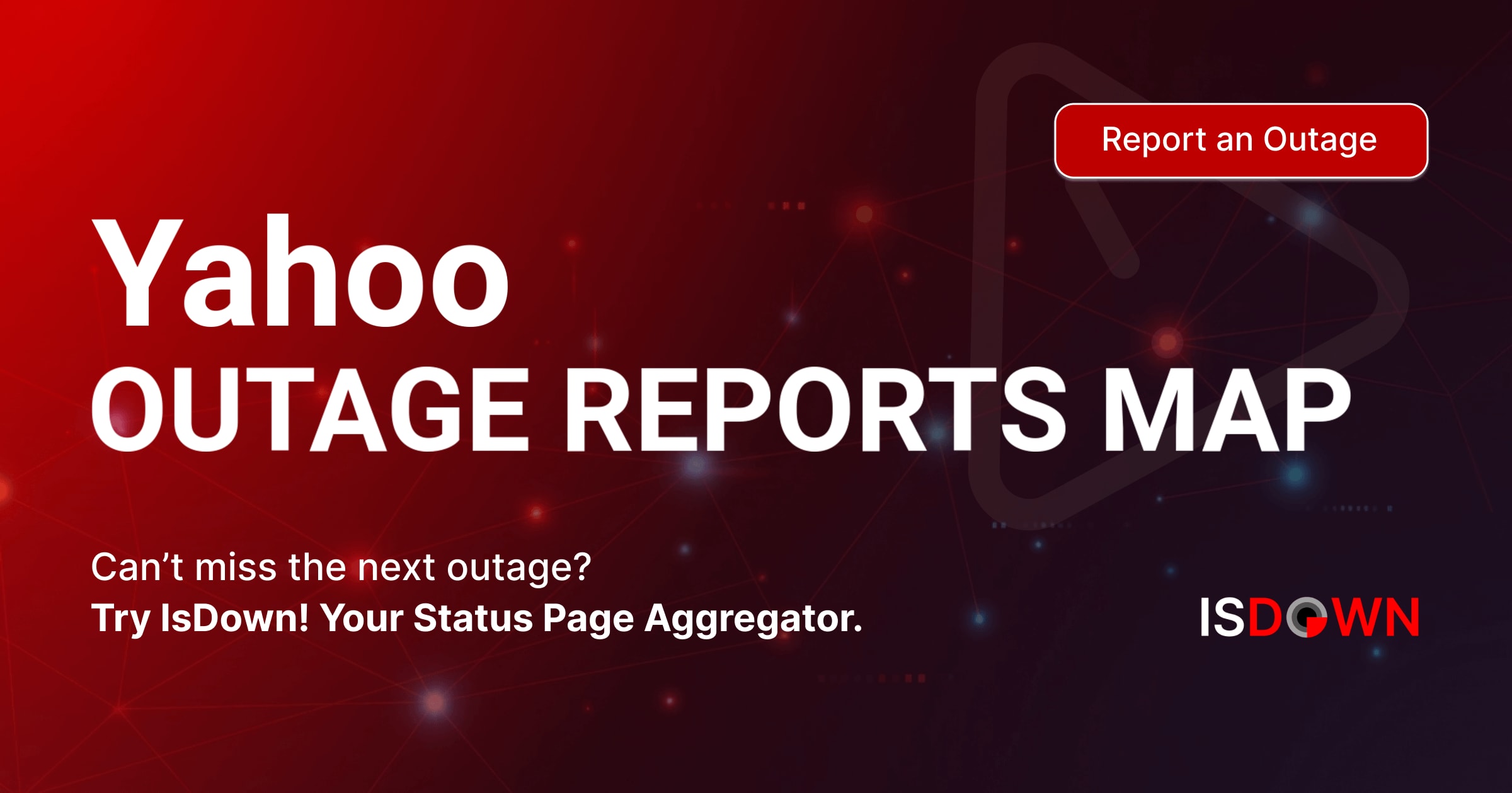 Yahoo Outage Reports Map | IsDown