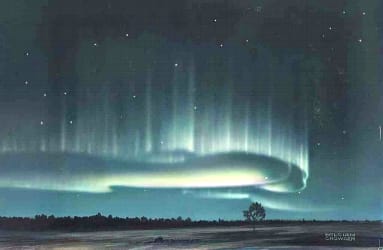 painting of the northern lights