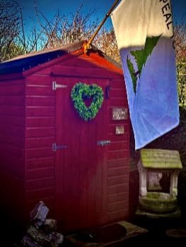 image of prayer hut by author