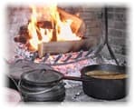 fire hearth cooking image