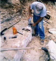 image of ken quarrying stone