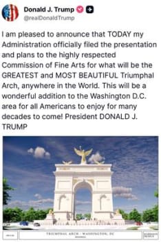 News Screen Capture from Donald Trump on X