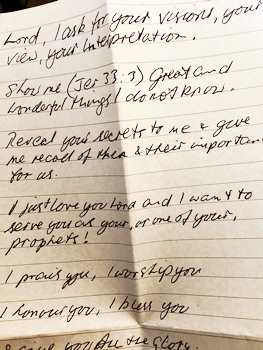 hand written notes by author