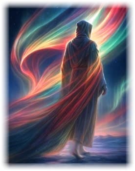 Jesus wrapped in light - image supplied by Deborah Waldron Fry