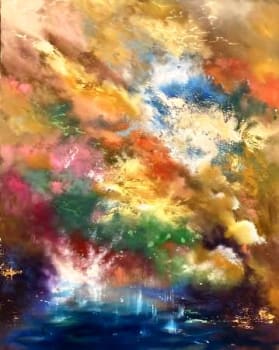 Painting by Yvonne Coombs