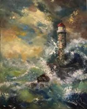 sea and lighthouse image by author