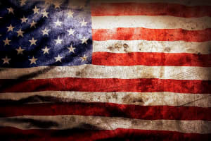 soiled american flag