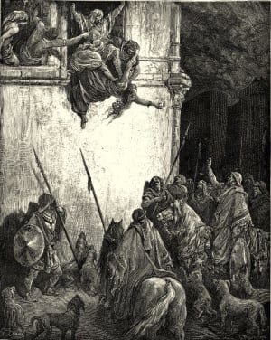 Death of Jezebel by Gustave Doré