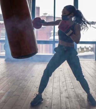 woman boxing