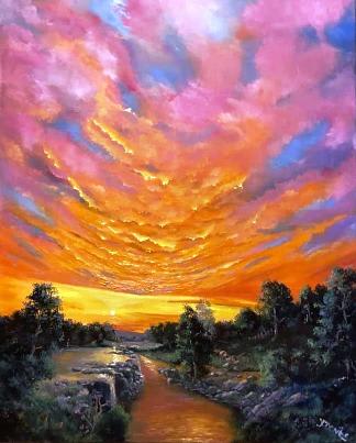 Tranquility painting by Yvonne Coombs