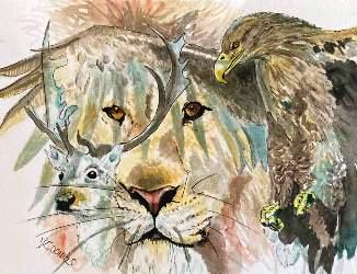 Sketch of the King of Glory - Yeshua