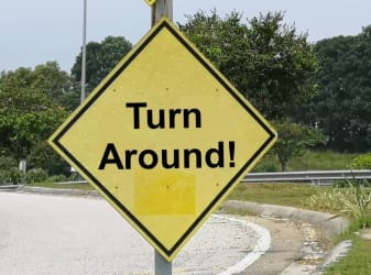 turn around sign
