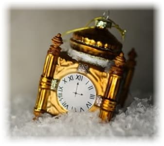 clock image supplied by author