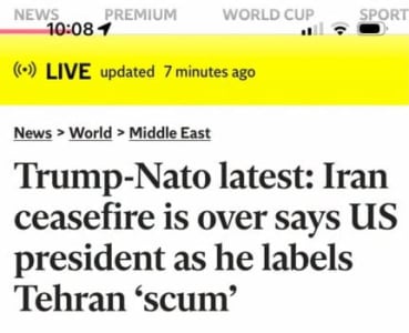 News Headline Screencapture