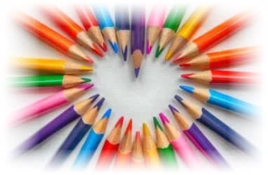 pencils in heart shape - image by author