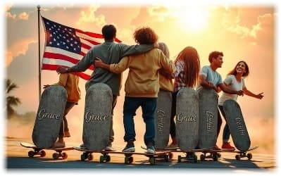 skateboarders image by author