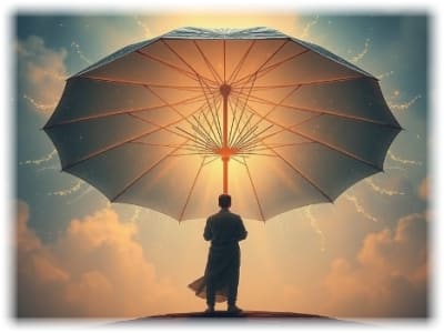 AI umbrella image supplied by author