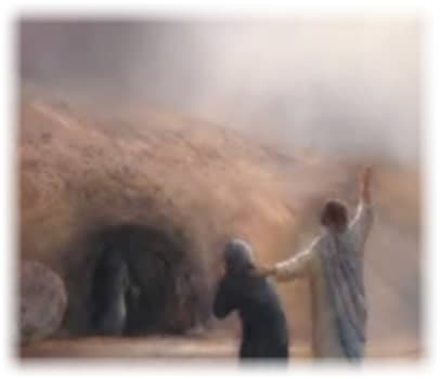 painting of Lazarus' resurrection