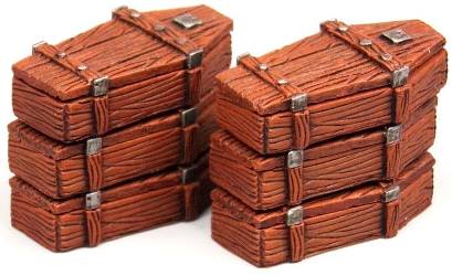 image of coffins supplied by author