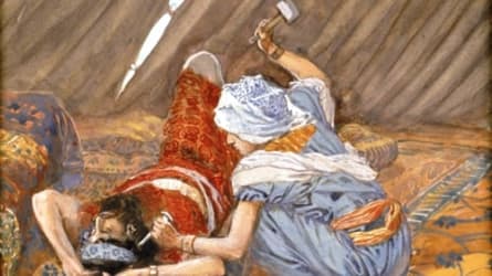 Jael kills Sisera - Jael Smote Sisera, and Slew Him 1902 by James Tissot