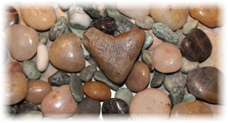stone heart image by author