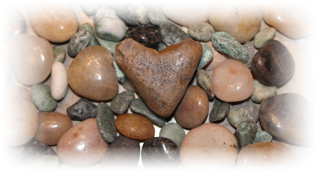 stone heart picture by author