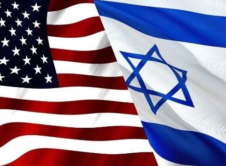 illustration of USA-Israel-flags