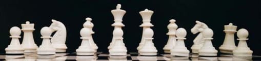 white chess pieces image
