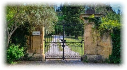 iron entrance gate image supplied by author