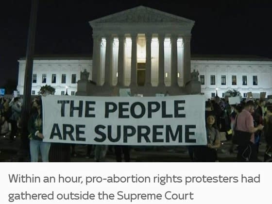 screen capture from a Sky News report