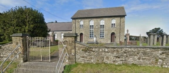 Blaenannerch Chapel in Wales. image from Google Earth