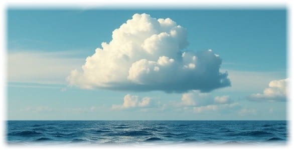 a cloud rising from the sear