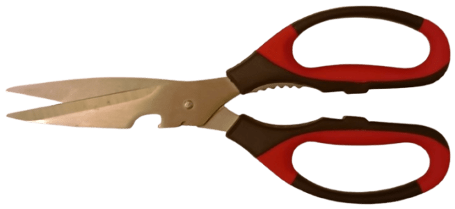 a pair of cheap kitchen scissors