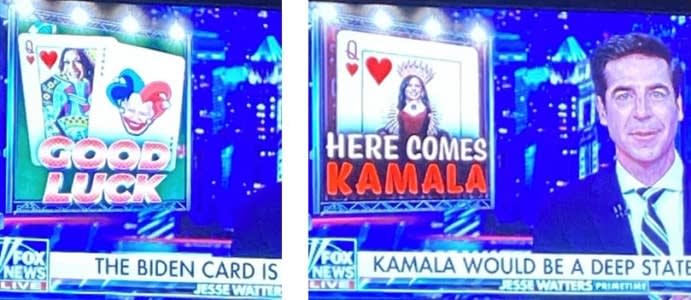 Screen capture images from Fox News