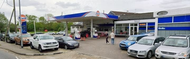 Great Dunmow Filling Station form Google Earth