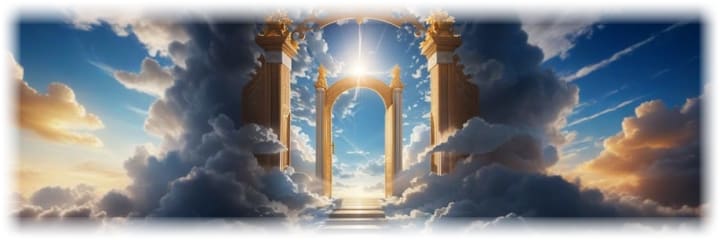 AI generated gateway in heaven