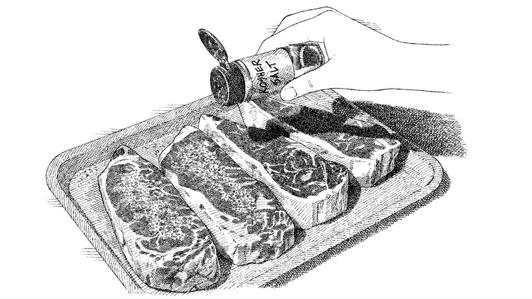 How to Salt Steaks, Lamb Chops, Pork Chops