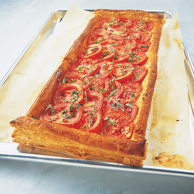 Cherry Tomato and Mozzarella Tart