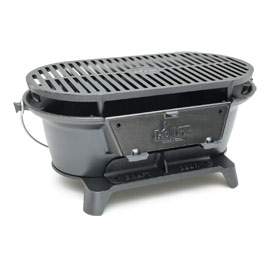 LODGE SPORTSMAN CAST IRON BBQ Grill Discontinued NEW IN BOX Last