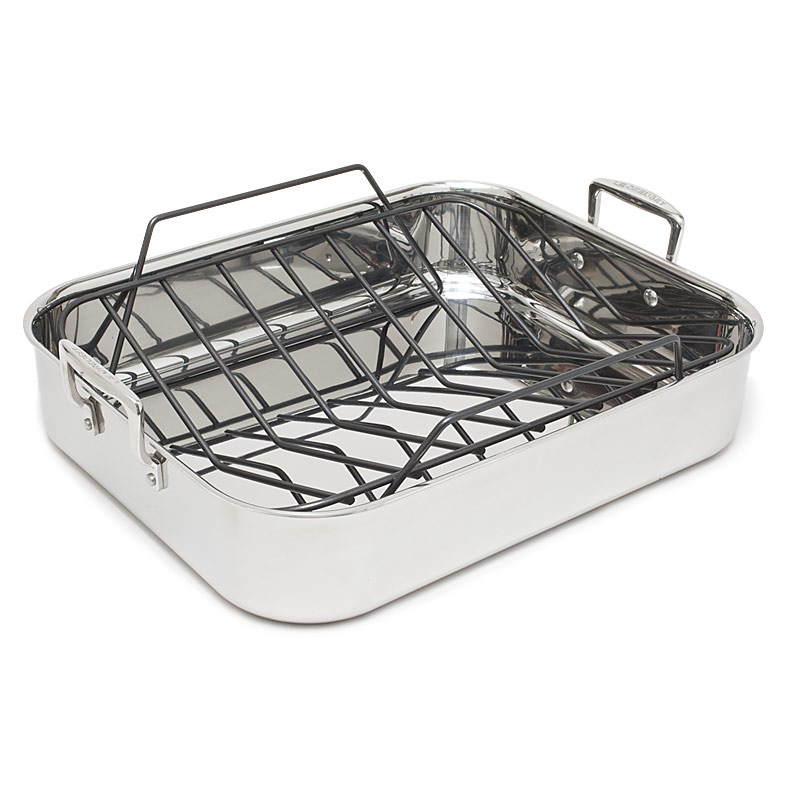  Mr Captain Roasting Pan with Rack and Lid 12 Quart,18