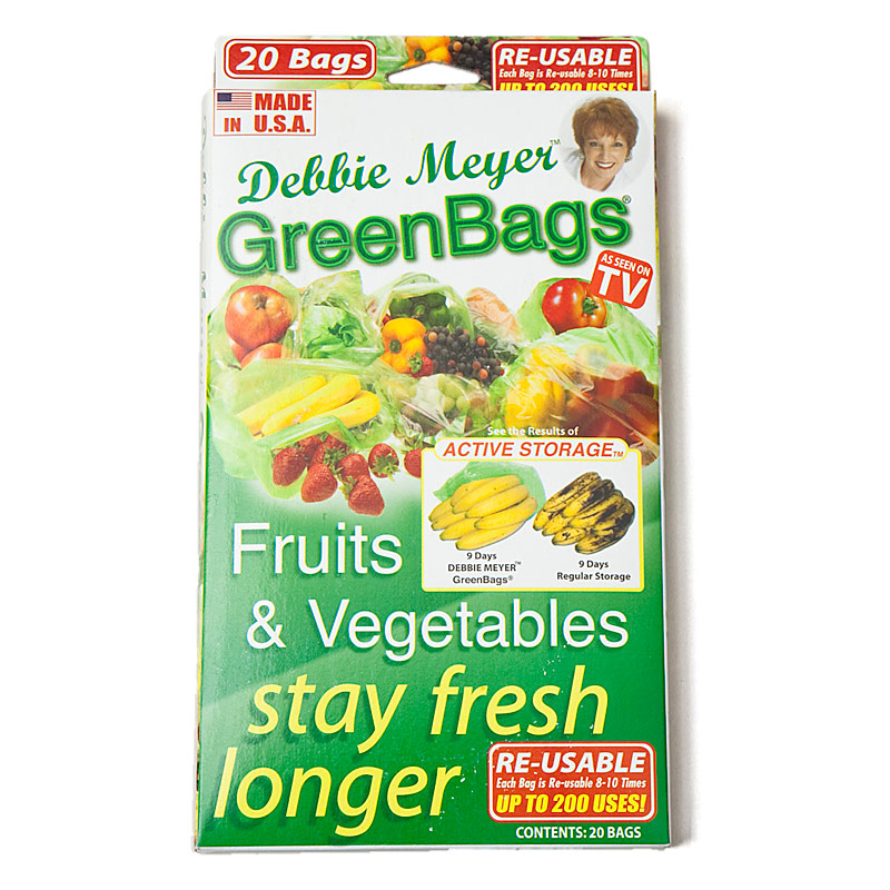 NOS Debbie Meyer Green Bags Fruit Veg - 20 Bags each box - Made in USA!