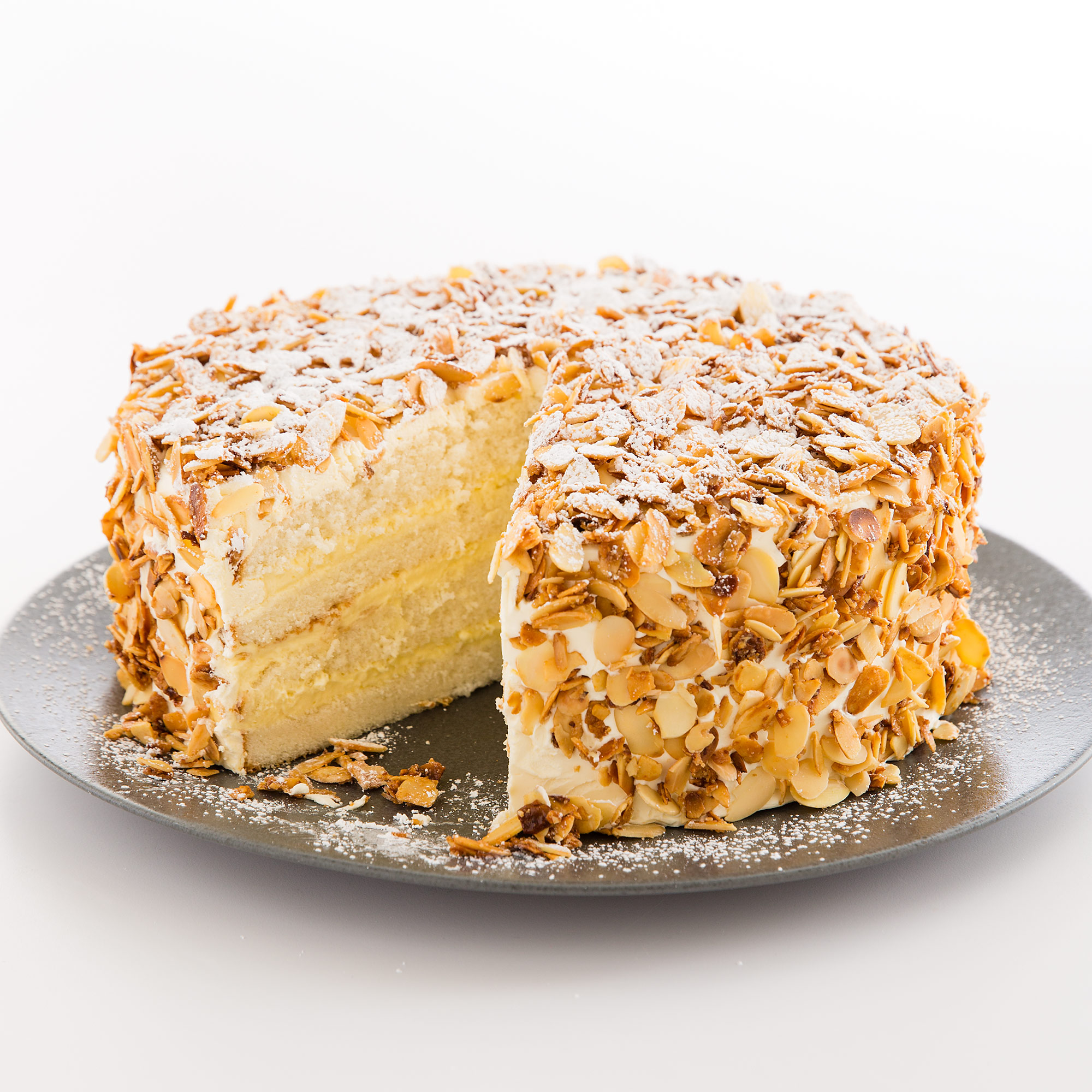 Toasted Almond Cream Cake Tray | Taste It Presents